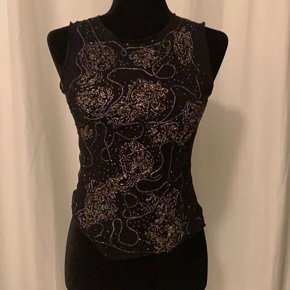 - Etincelle mesh and sequin top -